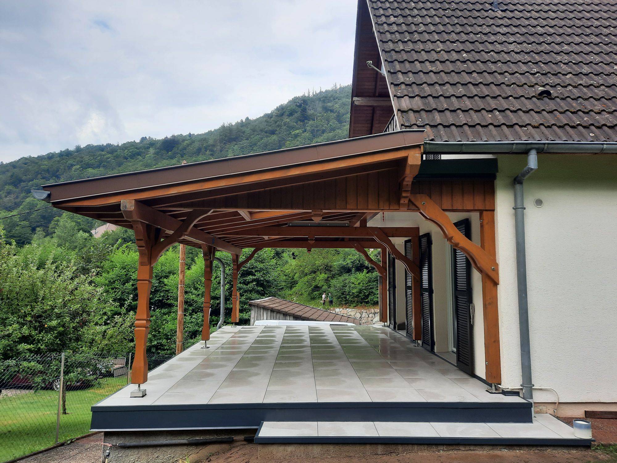 Aménagement extérieur et terrassement pour la pose de piscine dans les environs de Thann et Masevaux Guebwiller 1